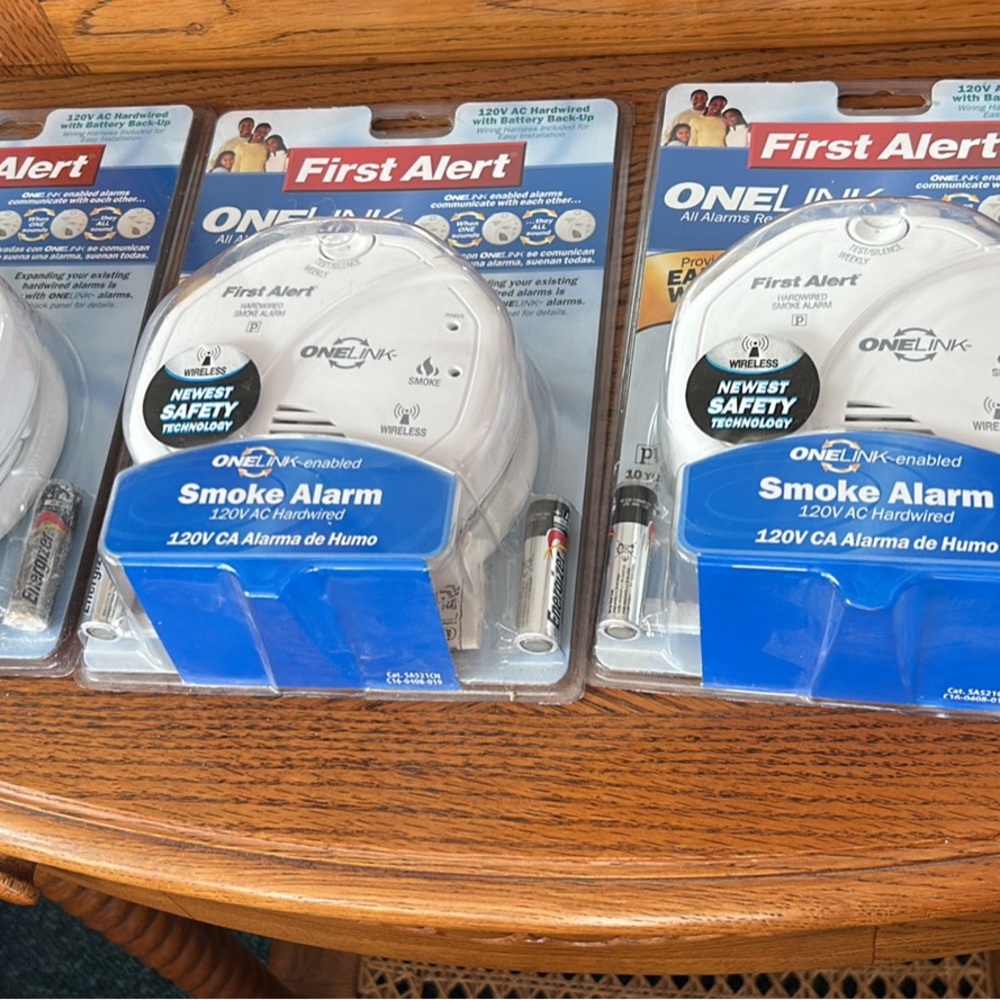 Three New In Box First Alert Smoke Detectors Communicate with Each other